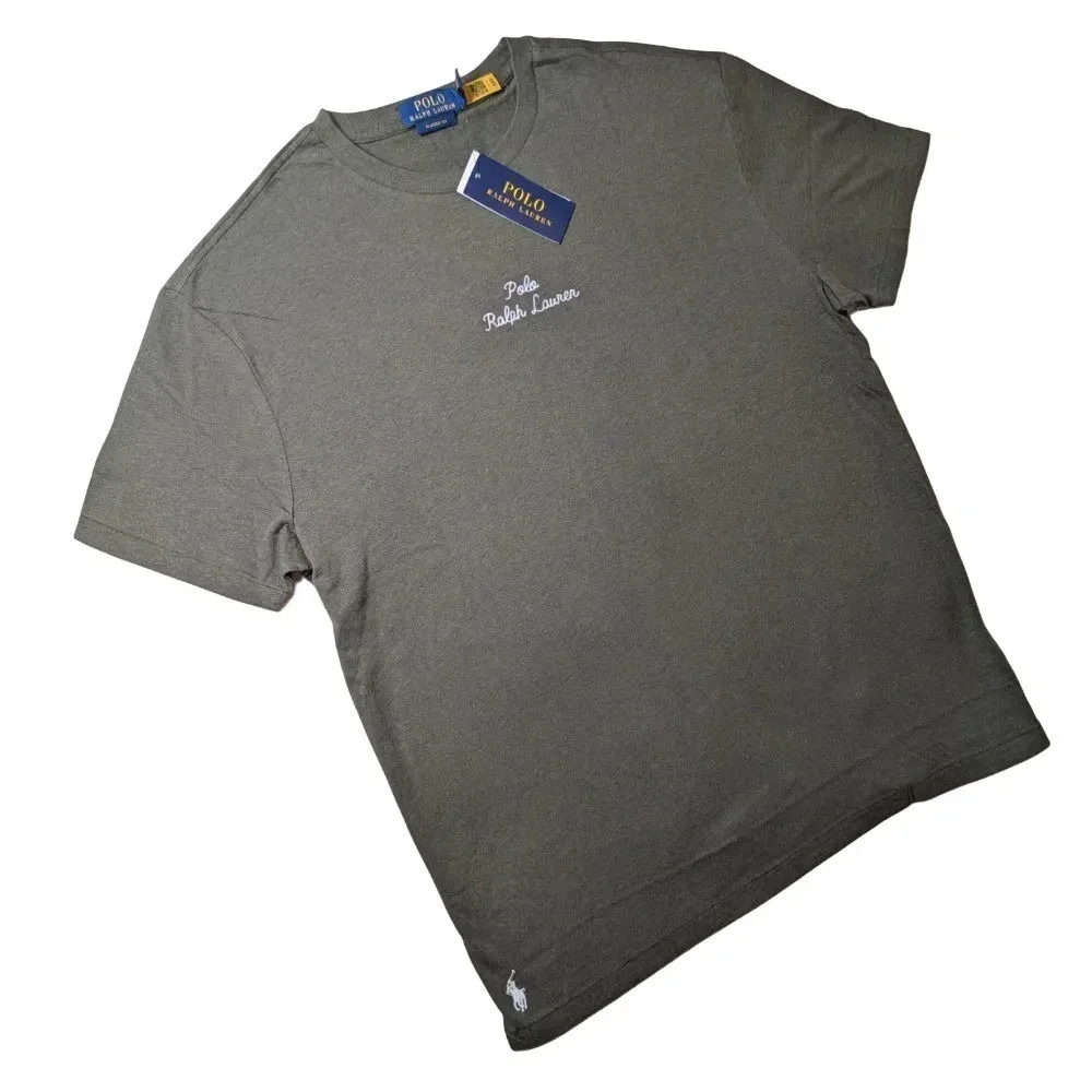 Polo Ralph Lauren Mens Script Logo Cotton T Shirt Sz M Classic Fit NWT $65